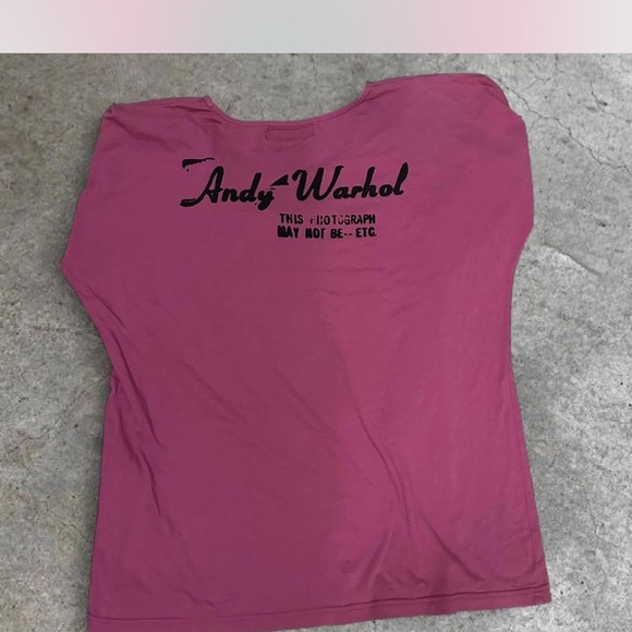 Pink Andy Warhol x Hysteric Glamour long sleeve shirt with green accents - Picture 3 of 4